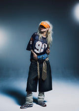 9090 × pH-1 水鑽牛仔短褲