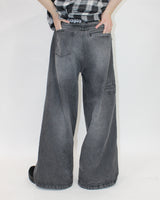 Genzai鏈寬鬆牛仔褲