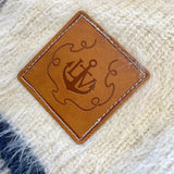 Sailor Collar Border Halfzip Knit