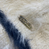 Sailor Collar Border Halfzip Knit