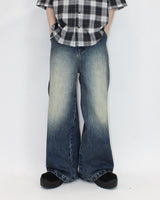 Genzai鏈寬鬆牛仔褲