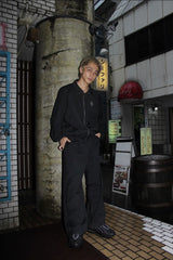 n 로고 스트라이프 블루슨