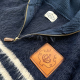 Sailor Collar Border Halfzip Knit