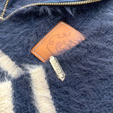 Sailor Collar Border Halfzip Knit