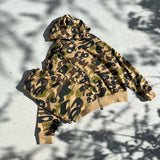 原始迷彩拉鍊連帽衫