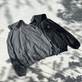 n 로고 스트라이프 블루슨