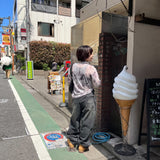 Studs Damage Buggy Denim