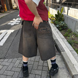 Studs Buggy Denim Shorts