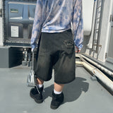 Studs Buggy Denim Shorts