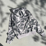 原始迷彩拉鍊連帽衫