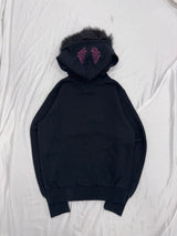 Y2k 毛绒拉链连帽衫