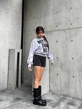 side logo sweat shorts