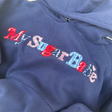 Assort check logo hoodie