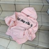 Assort check logo hoodie