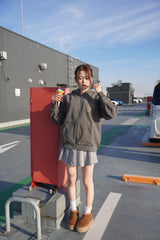 pigment peace flower zip hoodie