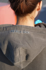 pigment peace flower zip hoodie