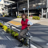 기술 지퍼 나일론 조끼