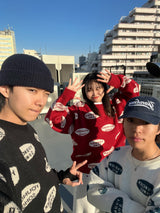 圓徽標jacquard編織