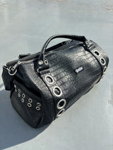 Eyelet Boston Bag