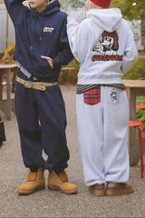 CMT ruler check sweat pants