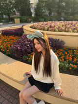 relaxy logo half zip lamé track jacket