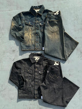 웨이브 클래식 데님 재킷