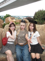 universal logo 喷雾短袖T恤