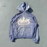 運動徽標徽標色素拉鍊連帽衫