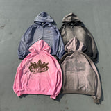 運動徽標徽標色素拉鍊連帽衫