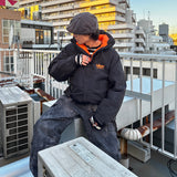 Space Logo Hooded Down Jacket