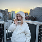 Space Logo Hooded Down Jacket