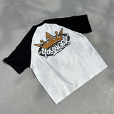 9090 X年輕歌曲King King徽標Raglan Tee
