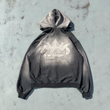 運動徽標徽標色素拉鍊連帽衫