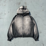 運動徽標徽標色素拉鍊連帽衫