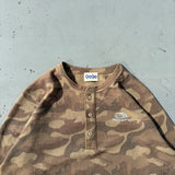 迷彩熱力亨利脖子L/S T卹