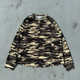 迷彩熱力亨利脖子L/S T卹