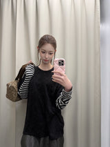 relaxy logo layered ls tee