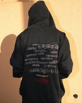 Genzai Vanish徽標拉鍊連帽衫