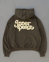 the inner peace logo zip hoodie