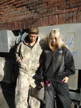 國王徽標slub牛仔布郵編