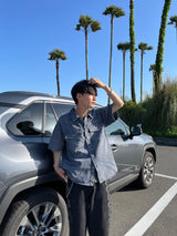 CMT統治者工作襯衫