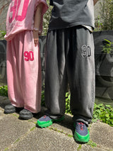 90 Numbering Sprayed Sweat Pants