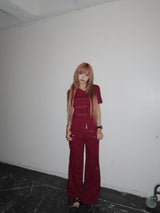 Rayon Linen Low-Rise Pants