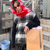 Chain zip up knit outer