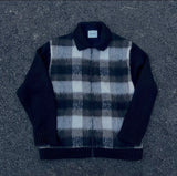 Chain zip up knit outer