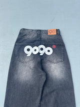 9090 OG Logo Painted Denim Pants
