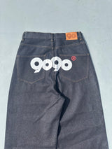 9090 OG Logo Painted Denim Pants