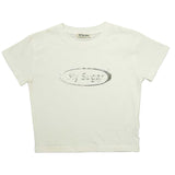 Cropped metal logo Tee