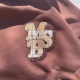 라인 스톤 아플리케 후드티