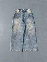 9090 OG Logo Painted Denim Pants
